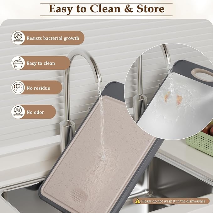 GUANCI Stainless Steel Cutting Board for Kitchen