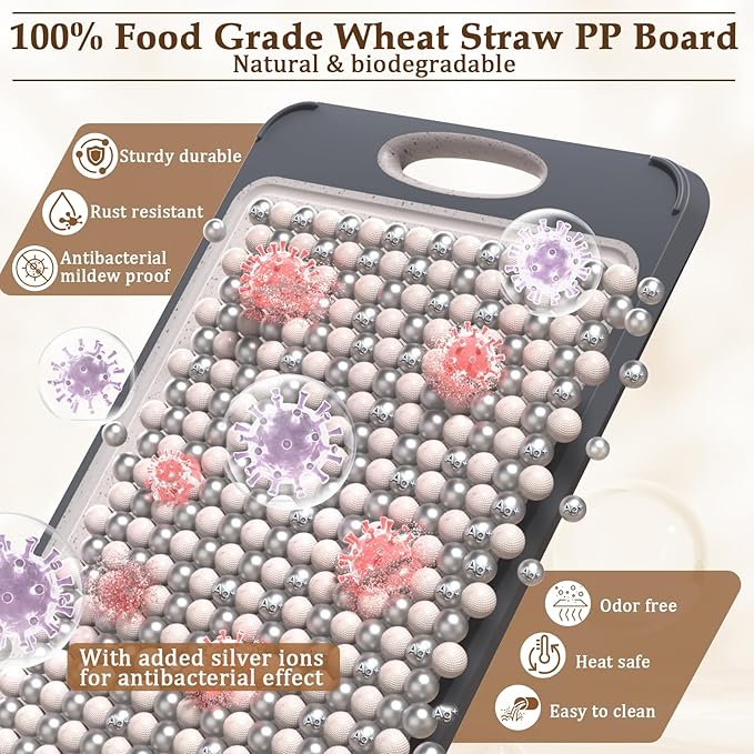 GUANCI Stainless Steel Cutting Board for Kitchen